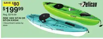 Dunham's Sports RISE 100X SIT-IN OR SIT-ON KAYAK offer