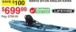 Dunham's Sports MANTA SIT-ON ANGLER KAYAK offer