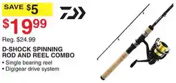 Dunham's Sports D-SHOCK SPINNING ROD AND REEL COMBO offer