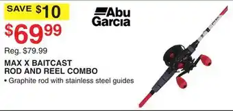 Dunham's Sports ABU GARCIA MAX X BAITCAST ROD AND REEL COMBO offer