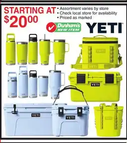 Dunham's Sports YETI offer