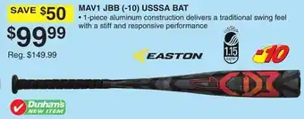 Dunham's Sports EASTON MAV1 JBB (-10) USSSA BAT offer