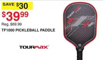 Dunham's Sports TOURMAX TF1000 PICKLEBALL PADDLE offer