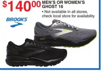 Dunham's Sports BROOKS MEN'S OR WOMEN'S GHOST 16 offer