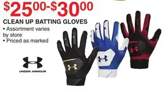 Dunham's Sports UNDER ARMOUR CLEAN UP BATTING GLOVES offer