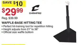 Dunham's Sports CHAMPRO WAFFLE-BASE HITTING TEE offer