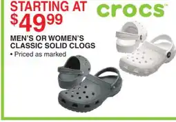 Dunham's Sports MEN'S OR WOMEN'S CLASSIC SOLID CLOGS offer