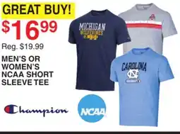 Dunham's Sports MEN'S OR WOMEN'S NCAA SHORT SLEEVE TEE offer