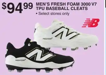 Dunham's Sports MEN'S FRESH FOAM 3000 V7 TPU BASEBALL CLEATS offer