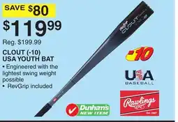 Dunham's Sports USA YOUTH BAT offer