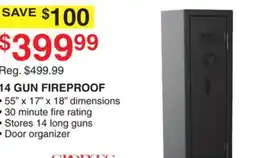 Dunham's Sports SPORTS AFIELD 14 GUN FIREPROOF offer