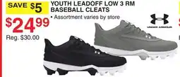 Dunham's Sports YOUTH 3 RM BASEBALL CLEATS offer