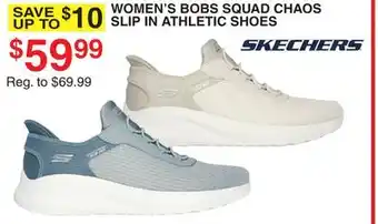 Dunham's Sports SKECHERS WOMEN'S BOBS SQUAD CHAOS SLIP IN ATHLETIC SHOES offer