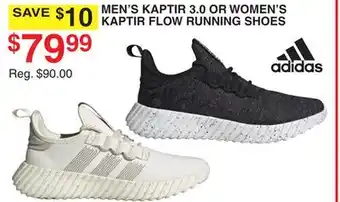 Dunham's Sports ADIDAS MEN'S KAPTIR 3.0 OR WOMEN'S KAPTIR FLOW RUNNING SHOES offer