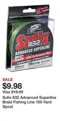 Cabela's Sufix 832 Advanced Superline Braid Fishing Line 150-Yard Spool offer