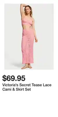 Victoria's Secret Victoria's Secret Tease Lace Cami & Skirt Set offer