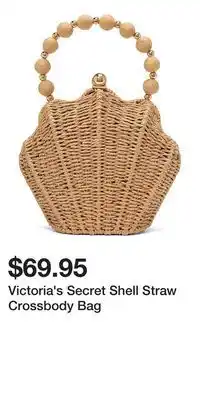 Victoria's Secret Victoria's Secret Shell Straw Crossbody Bag offer