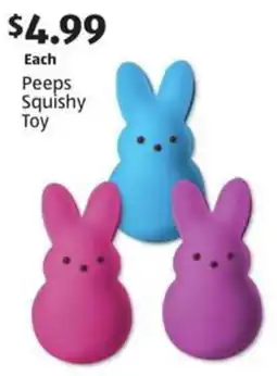 Aldi Peeps Squishy Toy offer