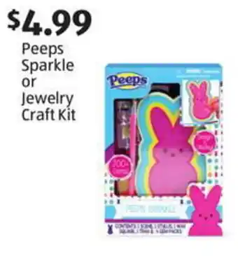 Aldi Peeps Sparkle or Jewelry Craft Kit offer