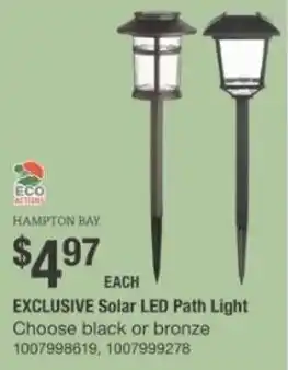 The Home Depot Solar LED Path Light offer