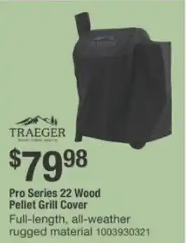 The Home Depot TRAEGER Pro Series 22 Wood Pellet Grill Cover offer