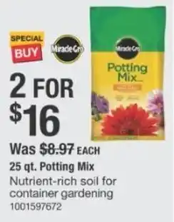 The Home Depot 25 qt. Potting Mix offer