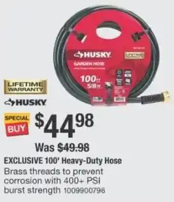 The Home Depot EXCLUSIVE 100' Heavy-Duty Hose offer