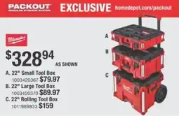 The Home Depot 22" Small Tool Box offer