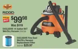 The Home Depot 14-Gallon NXT Wet/Dry Vacuum offer