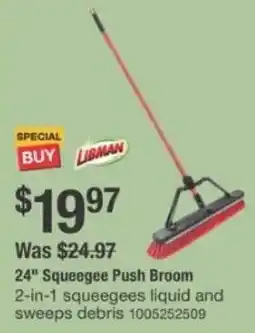 The Home Depot Squeegee Push Broom offer