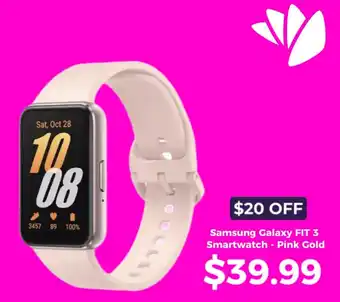 Curacao Samsung Galaxy FIT 3 Smartwatch - Pink Gold offer