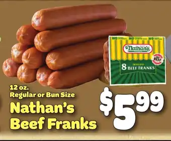 Gristedes Nathan's Beef Franks offer