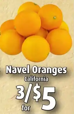 Gristedes Navel oranges offer