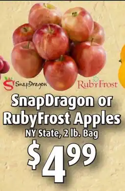 Gristedes SnapDragon or RubyFrost Apples offer