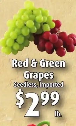 Gristedes Red & Green Grapes offer