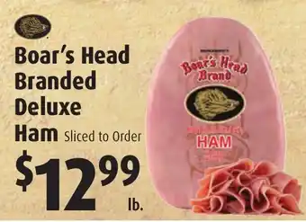 Gristedes Boar's Head Branded Deluxe Ham offer