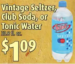 Gristedes Vintage Seltzer, Club Soda, or Tonic Water offer