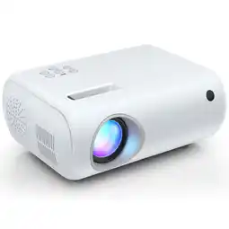 Walmart Mini Projector, Portable Projector Portable Outdoor Projection for iOS/Android/PS5 White offer