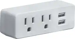 Walmart Merkury Innovations Slimsocket Wall Plate - Dual AC Outlets, 2 USB Ports, 2.1 Amps Fast Charging offer