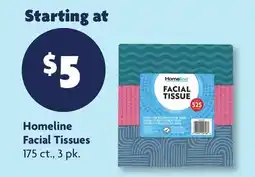 Family Dollar Homeline Facial Tissues offer