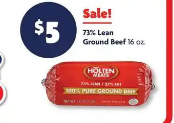 Family Dollar 73% Lean Ground Beef offer