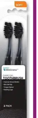 Family Dollar Family Wellness Charcoal Toothbrush offer