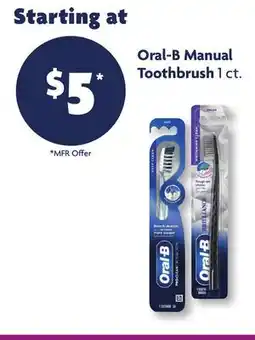 Family Dollar Oral-B Manual Toothbrush offer