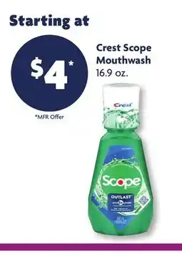 Family Dollar Crest Scope Mouthwash offer