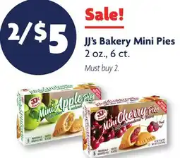 Family Dollar JJ's Bakery Mini Pies offer