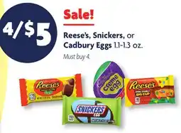 Family Dollar Reese's, Snickers, or Cadbury Eggs offer