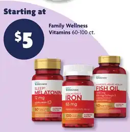 Family Dollar Family Wellness Vitamins offer