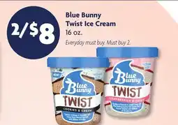 Family Dollar Blue Bunny Twist Ice Cream offer