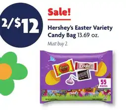 Family Dollar Hershey's Easter Variety Candy Bag offer