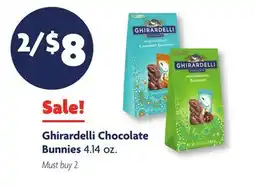 Family Dollar Ghirardelli Chocolate Bunnies offer